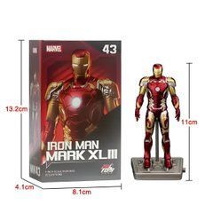 Коллекционная экшн-фигурка Железного Человека Марвел MARK XLIII. Action Figure Marvel Iron Man Mark 43, 11 см в коробке, коллекционная модель