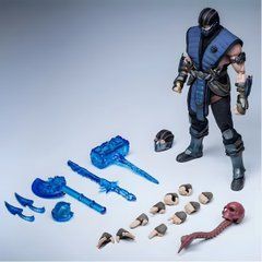 Коллекционная фигурка Sub-Zero Mortal Kombat 17 см Саб-Зиро Мортал Комбат подвижная action figure с эффектами льда и аксессуарами MK collectible figure