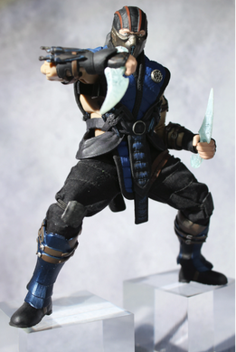 Колекційна фігурка Sub-Zero Mortal Kombat 17 см &mdash; Саб-Зіро Мортал Комбат рухлива action figure з ефектами льоду та аксесуарами MK collectible figure