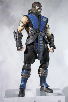 Колекційна фігурка Sub-Zero Mortal Kombat 17 см &mdash; Саб-Зіро Мортал Комбат рухлива action figure з ефектами льоду та аксесуарами MK collectible figure