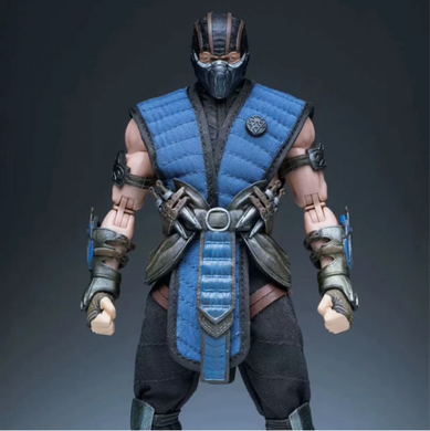 Колекційна фігурка Sub-Zero Mortal Kombat 17 см &mdash; Саб-Зіро Мортал Комбат рухлива action figure з ефектами льоду та аксесуарами MK collectible figure