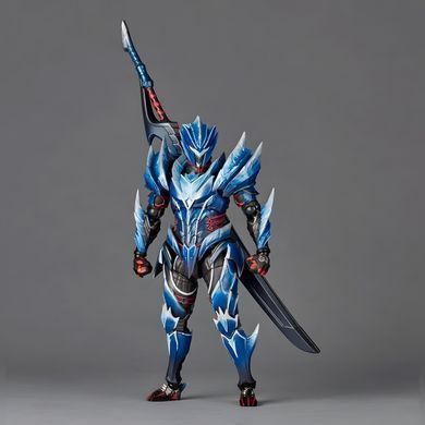 Коллекционная фигурка Amazing Yamaguchi Lunagaron Armor Set / Monster Hunter Rise 17 см &mdash; Охотник в броне Лунагарона Revoltech action figure
