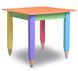 Дитячий столик "Олівчики" 60*60 з пеналом (колір стільниці - помаранчевий)