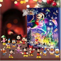 Набор фигурок "Микки Маус Дисней", Адвент-календарь "Mickey Mouse Disney " 24шт. в подарочной коробке