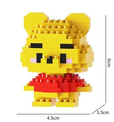 Конструктор фігурка Пікселі BRICKS Вінні-Пух серія "Мультгерої" Winnie the Pooh M3019