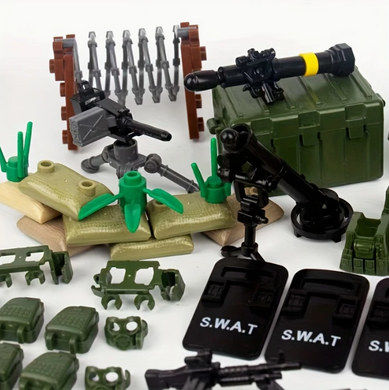 Набіраксесуарів для військових спецназівців S.W.A.T. 300шт. figures sets special forces S.W.A.T.