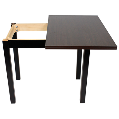 Розкладний стіл кухонний 60*90 (прямі ноги), стільниця ДСП 19 мм венге, каркас венге