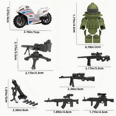 Набіраксесуарів для військових спецназівців S.W.A.T. 300шт. figures sets special forces S.W.A.T.