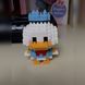 Конструктор фигурка Пиксели BRICKS Дональд Дак серия "Мультгерои" Donald Duck M3007