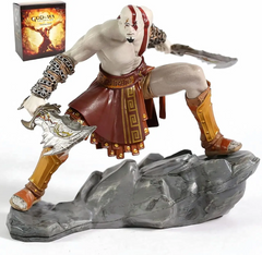 Коллекционная фигурка Кратос God of War Ascension &ndash; экшн-статуэтка Кратоса с клинками хаоса на подставке, 18 см.