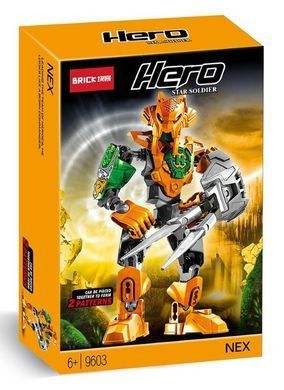 Конструктор фігурка супергерой NEX серія "Фабрика героїв Hero Factory Star Warrior Building Blocks Robot Mech 9603