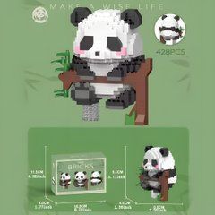 Мини креативные микростроительные блоки Panda "Панда"