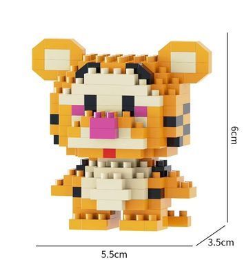 Конструктор фигурка Пиксели BRICKS Тигруля серия "Мультгерои" Tigger M3021