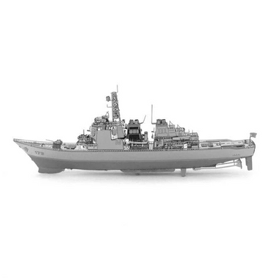 Конструктор головоломка 3D металевий пазл Есмінець Destroyer &mdash; збірна модель військового корабля