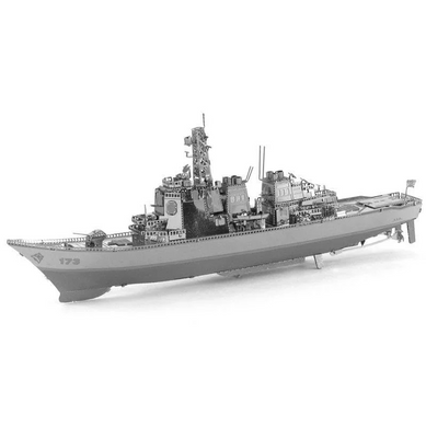 Конструктор головоломка 3D металевий пазл Есмінець Destroyer &mdash; збірна модель військового корабля