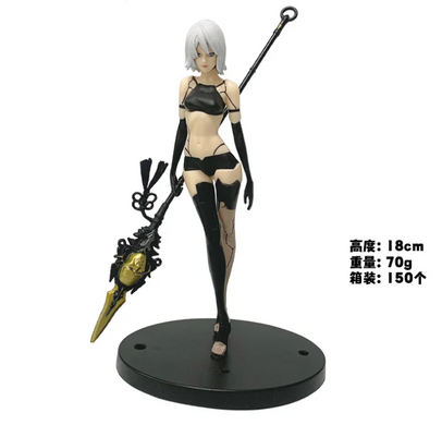 Коллекционная фигурка A2 NieR Automata 18 см &ndash; anime action figure YoRHa Type A No.2, статуэтка А2 с мечом