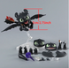 Фигурка Беззубик Toothless How to Train Your Dragon / Как Приручить Дракона / Коллекционная подвижная аниме фигурка Дракон Иккинг / Action Figure 17.5 см Черный