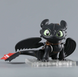 Фигурка Беззубик Toothless How to Train Your Dragon / Как Приручить Дракона / Коллекционная подвижная аниме фигурка Дракон Иккинг / Action Figure 17.5 см Черный