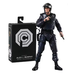 Фигурка коллекционная Робокоп (RoboCop) &ndash; Алекс Мерфи, сцена "Выход из Пескадеро" / RoboCop Alex Murphy Pescadero Escape Action Figure, 18 см, с аксессуарами