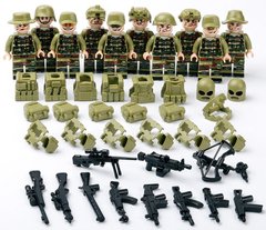 Набор фигурок человечков военные 10 шт "Операция в джунглях" figures sets special forces 10pcs MJQ1002