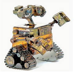 Металлический 3D конструктор робот Волли Wall-E &mdash; мини модель 6 см