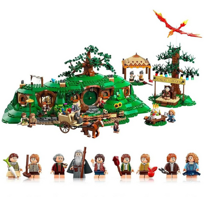 Конструктор The Shire / Шир з Володаря перснів, Будинок Більбо Беггінса, 3D будівельний набір 2017 деталей, колекційна модель 18+