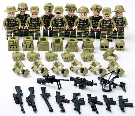 Набір фігурок чоловічків військові 10 шт "Операція у джунглях" figures sets special forces 10pcs MJQ1002