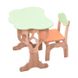 Детский набор "Дубок" растишка с пеналом, стул + стол (оранжевый)