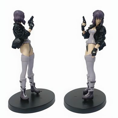 Колекційна аніме-фігурка Мотоко Кусанагі / Motoko Kusanagi &mdash; Привид у броні / Ghost in the Shell Stand Alone Complex Cyberpunk Anime Figure з пістолетом, 18 см