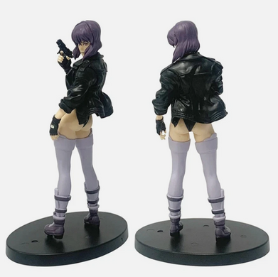Колекційна аніме-фігурка Мотоко Кусанагі / Motoko Kusanagi &mdash; Привид у броні / Ghost in the Shell Stand Alone Complex Cyberpunk Anime Figure з пістолетом, 18 см