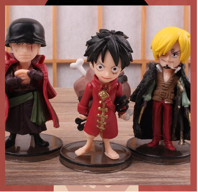 Набор коллекционных фигурок One Piece Луффи Luffy, Зоро Zoro, Санджи Sanji, Чоппер Chopper и другие персонажи аниме, 9 шт, 8-10 см.