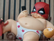 Коллекционная фигурка Deadpool &ndash; Funny Fat Hero | Дедпул от Marvel Статуэтка антигероя в кресле 12 см
